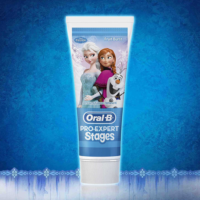 Ηλεκτρική Οδοντόβουρτσα Oral-b για Παιδιά Disney Frozen με Δώρο Οδοντόκρεμα Pro-Expert Stages OLB-FRZVIT-BRS