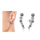 Σκουλαρίκια Philip Jones με Πέρλες και Κρύσταλλα Swarovski®