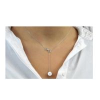Κολιέ Infinity Philip Jones με Πέρλα και Κρύσταλλα Swarovski®