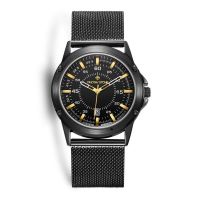 Ανδρικό Ρολόι Χρώματος Μαύρο με Μεταλλικό Μπρασελέ Timothy Stone N-011-ALMBK