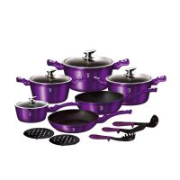 Σετ Μαγειρικών Σκευών Berlinger Haus 15 τμχ Royal Purple Edition BH-1662N
