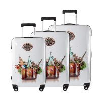Σετ 3 Βαλίτσες Siesta Design SDWORLPRINPCS3