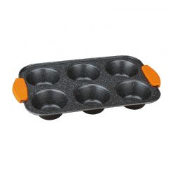Φόρμα για Muffin Berlinger Haus με Λαβές Σιλικόνης 6 Θέσεων BH-1137