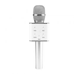 Ασύρματο Μικρόφωνο Karaoke Χρώματος Ασημί GEM BN1245