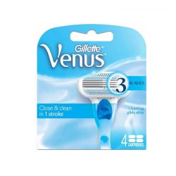 Ανταλλακτικές Κεφαλές Gillette Venus Close & Clean 4 Τεμάχια GILVENUS4